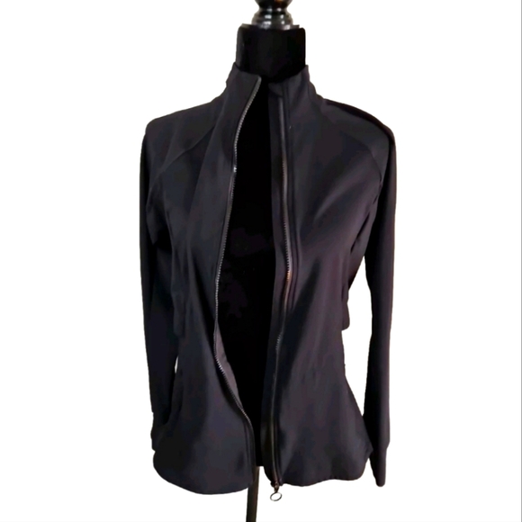 Fabletics Womens Black Trinity Performance Jacket  Lightweight Athletic Jacket M - Picture 9 of 13
